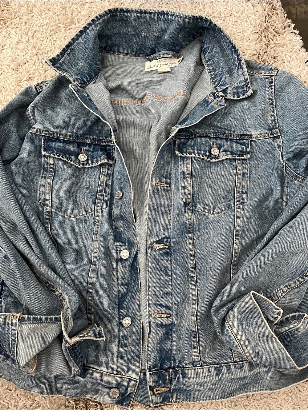 H&M Classic Light Wash Denim Jacket